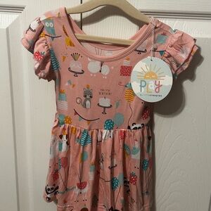 Little Sleepies Playful Pink Dress